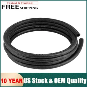 3/8" Fuel Hose Line Push Lock NBR Rubber SAE 30R7 10FT 300PSI Black 900PSI - Picture 1 of 9