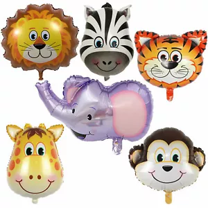 Globos de cumpleaños de zoológico, globos de fiesta de zoológico en la selva - Imagen 1 de 1