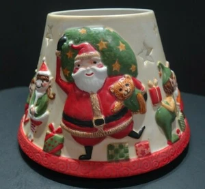 Yankee Candle Santa Claus Elfos Gran Tono Topper Estrella Oso de Peluche Raro - Imagen 1 de 12