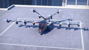 Joby S2 Aviation Airborne Transport VTOL Airplane Desk Wood Model Big New - Picture 1 of 1