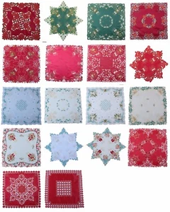 Bordado, Mantel, Corredor de Mesa, Navidad 85x85cm - Imagen 1 de 18