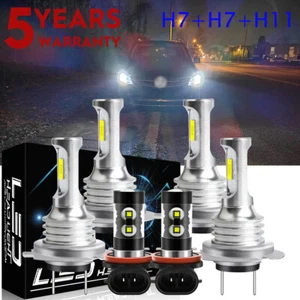 For Mercedes Benz C300 C350 2008 2009 2010 LED Headlights Hi-Lo+Fog Light Bulbs - Picture 1 of 19