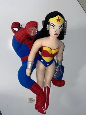 Peluche Kellytoy Window 2002 Spiderman Cling Toy Works Spider Woman Foto 1 de 2