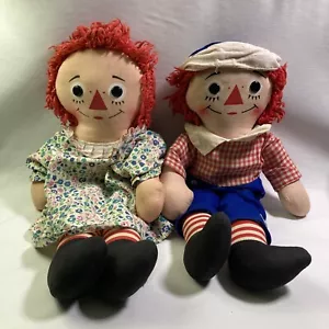 Vintage Raggedy Ann & Andy Puppen von Knickerbocker 15 Zoll - Bild 1 von 22