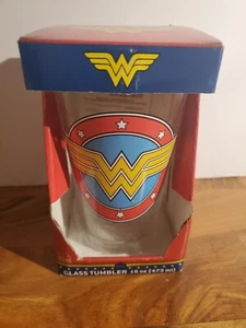 Wonder Woman Pint Glass 16 Oz Tumbler DC Comics WB - Picture 1 of 5