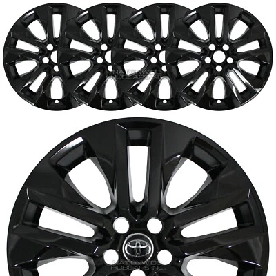 for 2019-2025 Toyota RAV4 Limited XLE Black 19" Wheel Skins Hub Caps Rim Covers - Image 1 of 4