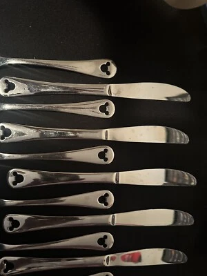 Disney Mickey Mouse Acero Inoxidable Perforado 18/8 Brillante Platería ¡LOTE Cubiertos! Foto 1 de 4