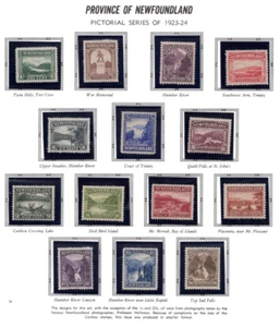 CANADA NEWFOUNDLAND 1923 SC. #131-144 COMPLETE SET MINT LIGHT HINGE - Picture 1 of 1