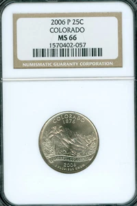 2006 P COLORADO QUARTER NGC MS66 BUSINESS STRIKE * - Picture 1 of 2