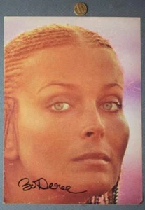 Sexy 10 Movie star Bo Derek AUTOGRAPHED / SIGNED colorful portrait Magazine Ad-- - Picture 1 of 1