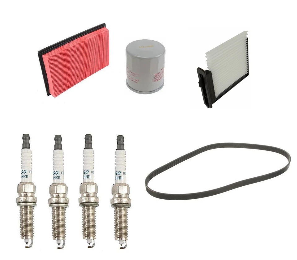 Полный комплект для настройки свечи зажигания масляного фильтра воздушной кабины для 2007-2012 Nissan Versa - Изображение 1 из 1