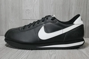 RARE Nike Cortez Basic (2007) Black Leather Shoes 316418-011 Mens Size 13 - Picture 1 of 7