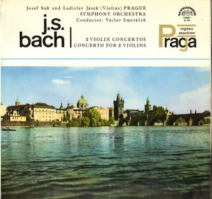 JOSEF SUK, BACH CONCERTOS POUR 2 VIOLONS LP 1966 SUPRAPHON 50672 STEREO - Picture 1 of 2