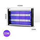 Mosquito Fly Bug Insect Zapper Killer Indoor Electronic Light Trap Lamp