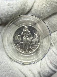 1954 Czechoslovakia Silver 10 Korun Proof Slovak Uprising Mint Capsules H50 - Picture 1 of 5