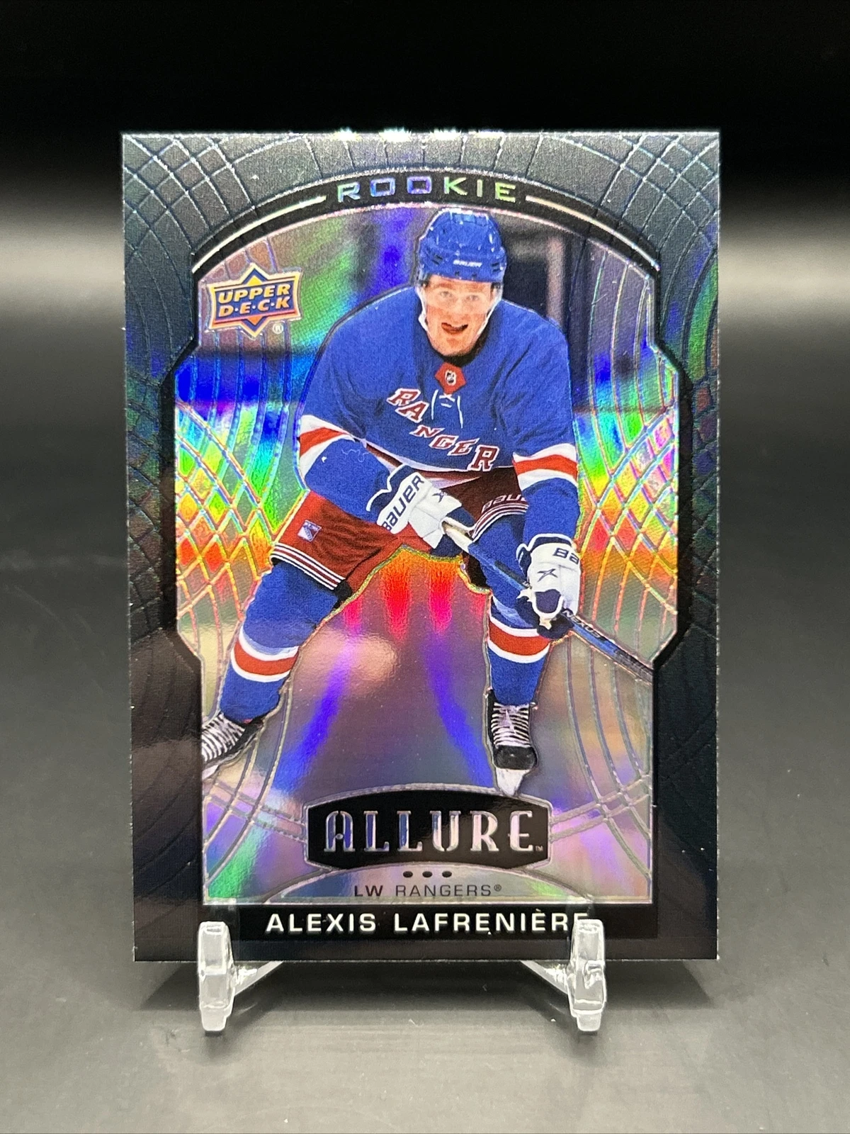 2020-21 Upper Deck Allure - Rookie Black Rainbow #100 Alexis Lafreniere (RC)