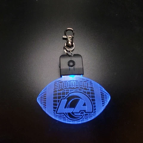 NFL Los Angeles Rams  Football  3D Light Keychain Cover
