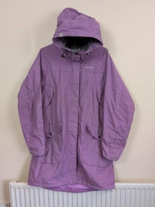 Didriksons 1913  "Thelma" Women's Parka + Storm system Raincoat Size 44 Purple - Picture 1 of 21