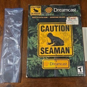 SEGA Seaman Dreamcast Box, Manual, and plastic for microphone ONLY 
