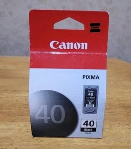 Genuine Canon Pixma 40 Black OEM PG-40 Printer Ink Cartridge New & Sealed - Picture 1 of 5