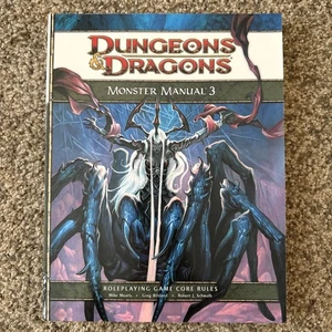 Monster Manual 3: D&D Dungeons & Dragons FIRST PRINTING (2010) Softcover NEW - Foto 1 di 5