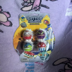 Battle Heads Battle Heads Pack x4 Battle Heads Danger Zone New on Card  Pack 2 - Picture 1 of 1