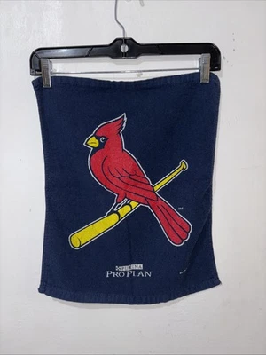 St Louis Cardinals Rally Towel Blue Red Bird on Bat Purina Pro Plan SGA 2019 - Image 1 of 4