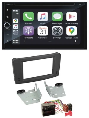 Blaupunkt 2DIN Bluetooth DAB USB DVD MP3 Autoradio für Mercedes M-Klasse W164 05 - Bild 1 von 4