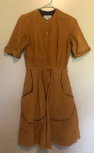 Vintage Womens Barnsville USA Corduroy Dress with Pockets Size 9 / 10 - Picture 1 of 9