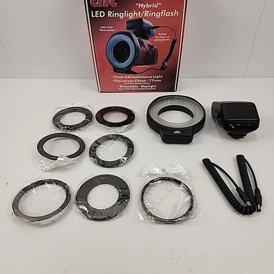 DLC camera Ringlight, Ringflash, 80 LED, DL-RLF80, lenses 52mm-77mm - Image 1 of 4
