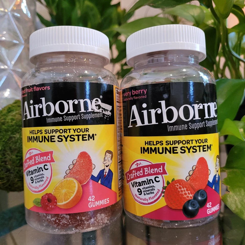 Airborne Original Immune Support Gummies 42ct Very Berry Flavor
