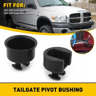 Juego de bujes pivotantes de puerta trasera para Dodge Ram 1500 2002-2008 / 03-09 Ram 2500 3500 Foto 1 de 4
