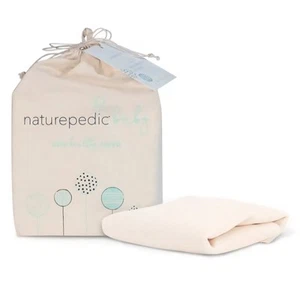 Naturepedic Crib Mattress Cover Organic Cotton Waterproof Breathable New - Picture 1 of 10