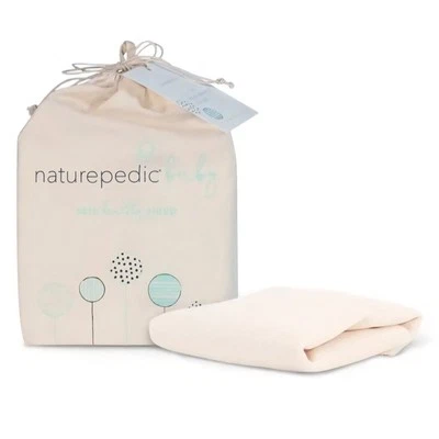 Naturepedic Crib Mattress Cover Organic Cotton Waterproof Breathable New - Image 1 of 4