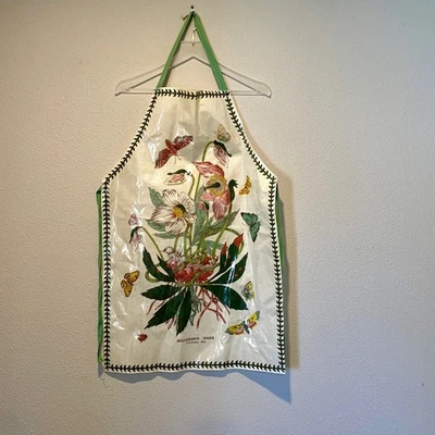 Portmeirion Delantal Jardín Botánico Navidad Rosa 32x21 Floral PVC Foto 1 de 4