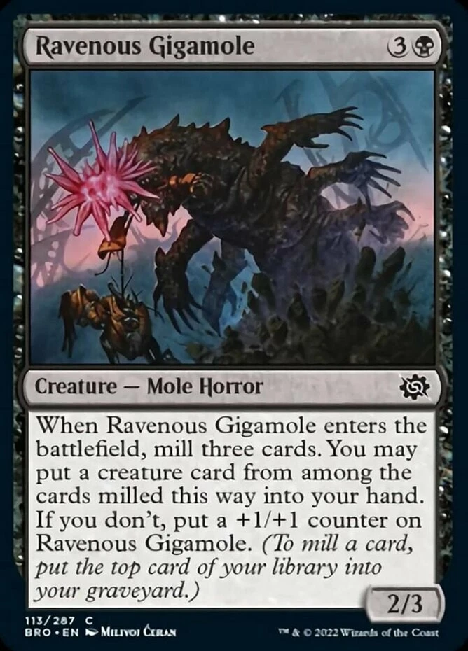 x1 Ravenous Gigamole - The Brothers' War - NM - MTG - Image 1 of 1