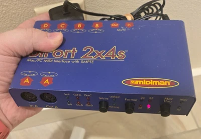 MiDiman BiPort 2x4s Mac/PC MIDI Interface With SMPTE - Image 1 of 4