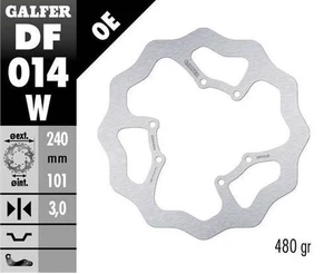 GALFER FIXED FRONT BRAKE DISC WAVE ROTOR SURRON ULTRA BEE ROAD 2024 - Picture 1 of 1