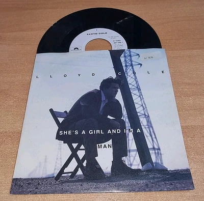 LLOYD COLE She's a girl and I'm a man 7" GERMANY SINGLE VINYL 1991 VERY RARE OOP - Image 1 of 3
