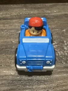 Fisher Price Little People Wheelies Blue Car Jeep with Boy 2014 - Picture 1 of 6