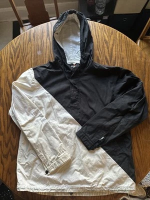 Chaqueta Pullover Parka Algodón Supreme 11AW 2 Tonos Talla L Completamente Forrada Negra/Blanca Foto 1 de 4