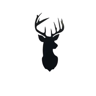 Adesivo de vinil DEER BUCK HEAD para janela de parede parachoque de carro Jeep - Imagem 1 de 4