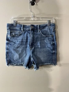 Pantalones Cortos JUDY BLUE Para Mujer Talla XL Tiro Alto 4" Corte Enrollado Dobladillo Elastizado Denim - Imagen 1 de 14