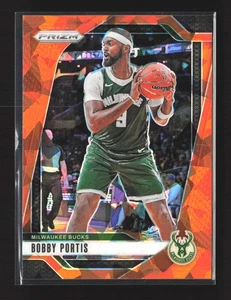 2024-25 Panini Prizm #206 Bobby Portis Prizms Orange Ice Milwaukee Bucks - Imagen 1 de 2