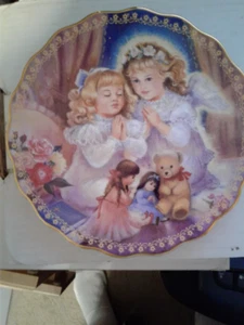 BRADFORD HEARING MY PRAYERS PLATE MY LITTLE GUARDIAN  COA/BOX 8  1/4" NIB DV8 - Picture 1 of 3