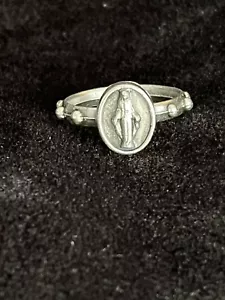 Rosary Ring, with Our Lady of Grace - Picture 1 of 3