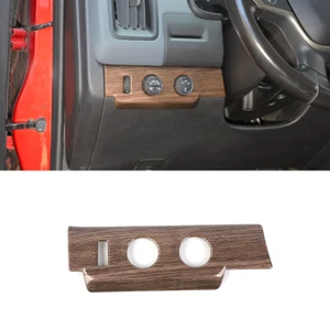 Cubierta del panel de interruptor de faros delanteros de grano de madera para Chevy Colorado/Canyon 2014+ EE. UU. - Imagen 1 de 10