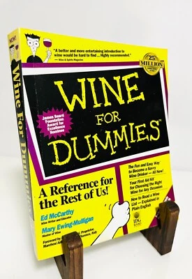 Wine for Dummies - Tapa blanda por McCarthy, Ed - BUENO Foto 1 de 4