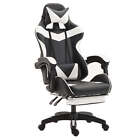 Grey Colour High Back Executive Office Gaming Chair Footrest Computer Seat Racer