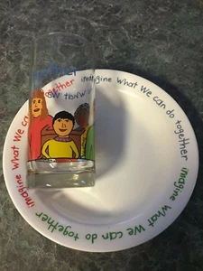 Corelle Heather's Teller flacher Rand Suppenschüssel und Kühler Glas - Bild 1 von 1